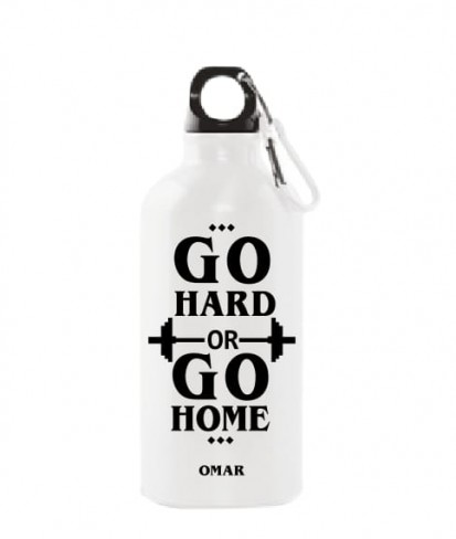 White Solid Stainless Steel Sports Bottle - 500ml